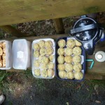 leckere Muffins und Kaffee